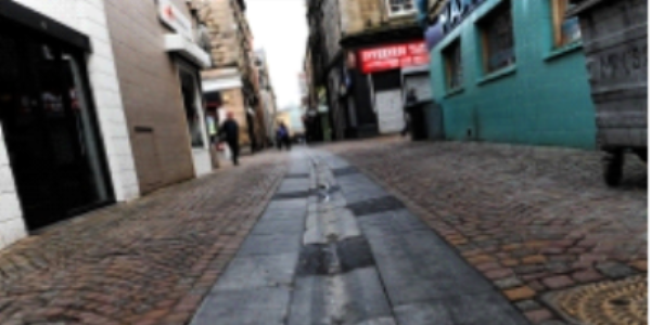 Baron Taylor Street in Inverness, where Mr Pocock's accident took place