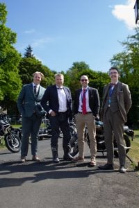 4 members of the Motorcycle Law Scotland team