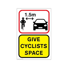 Give Cyclists Space Sign