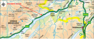 A86 near Loch Laggan